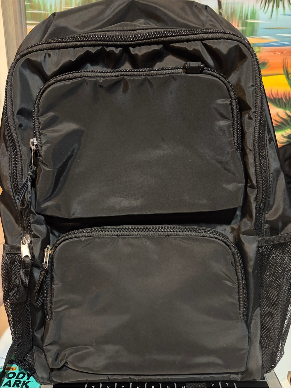 Black Multi-Pocket Backpack